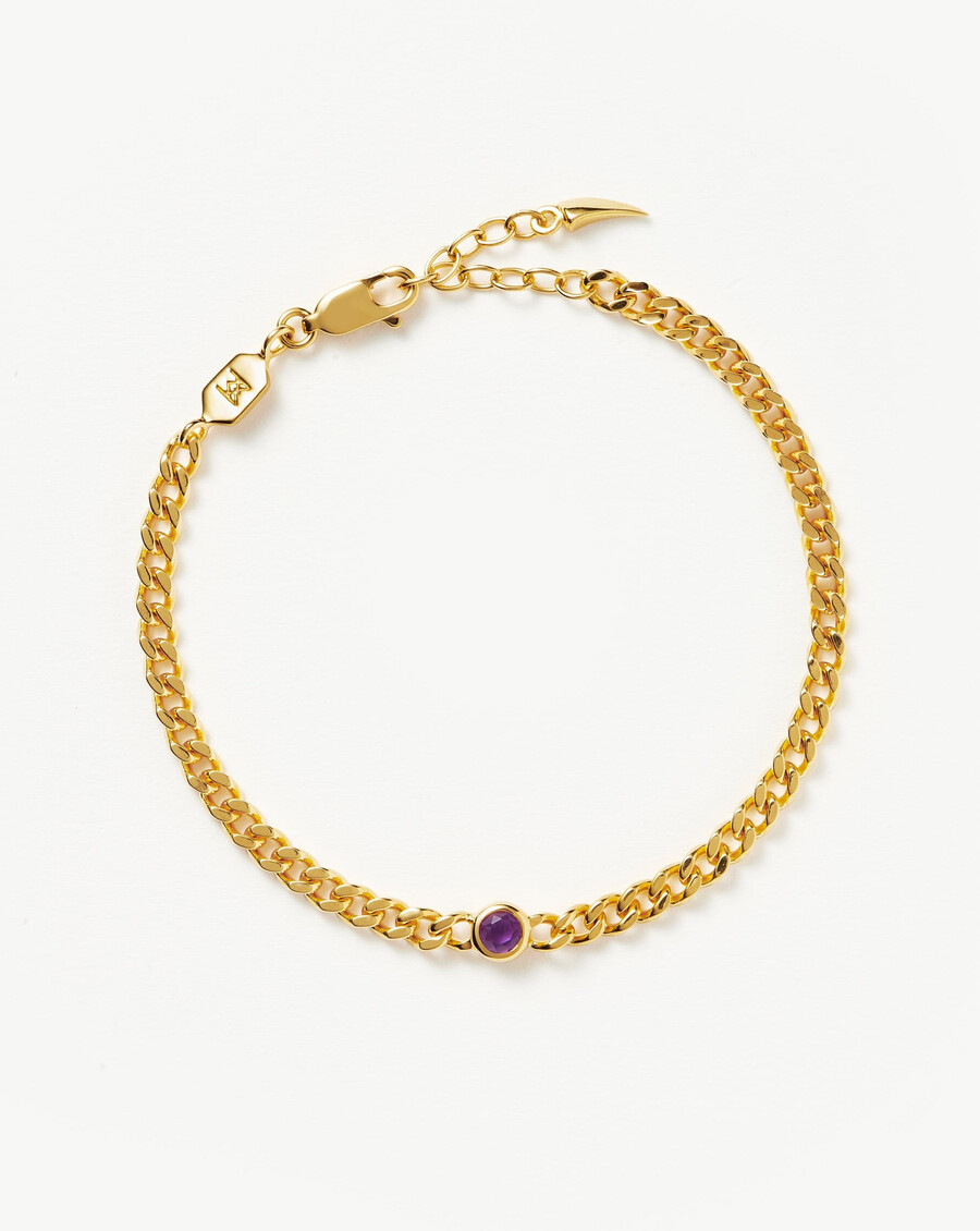 armband mit geburtsstein für februar