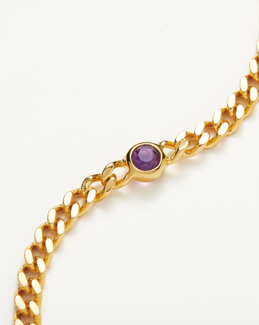 armband mit geburtsstein für februar