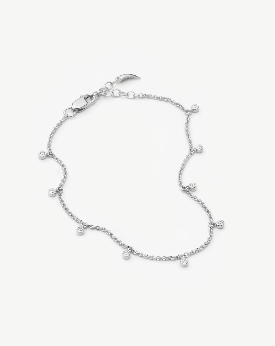 interstellares tropfenarmband – silber