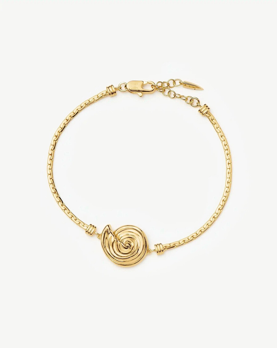 spiral cobra kettenarmband - gold