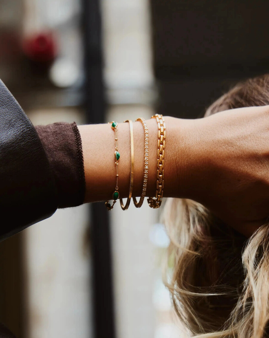 magma-edelstein-charm-armband – goldmalachit