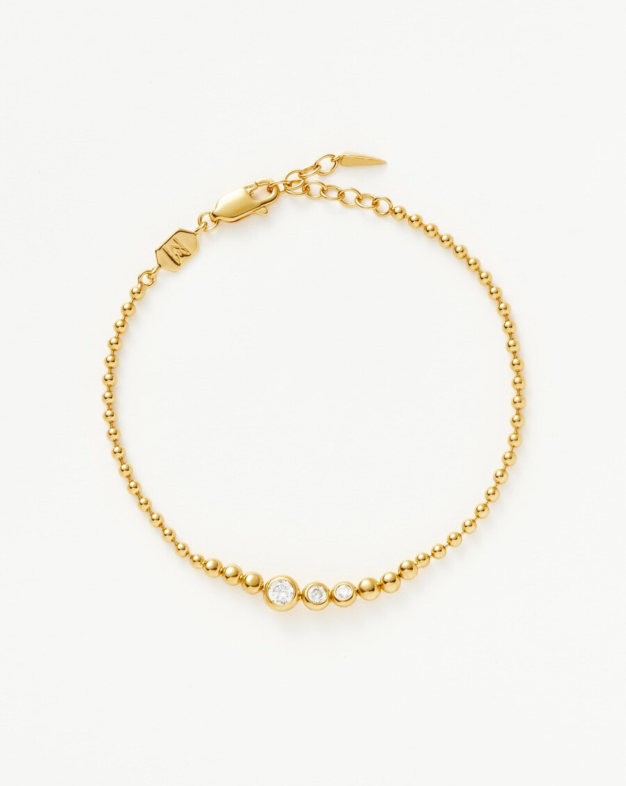 steinperlenarmband – gold
