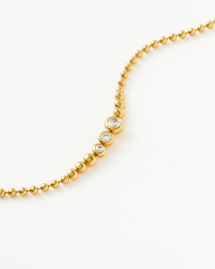 steinperlenarmband – gold