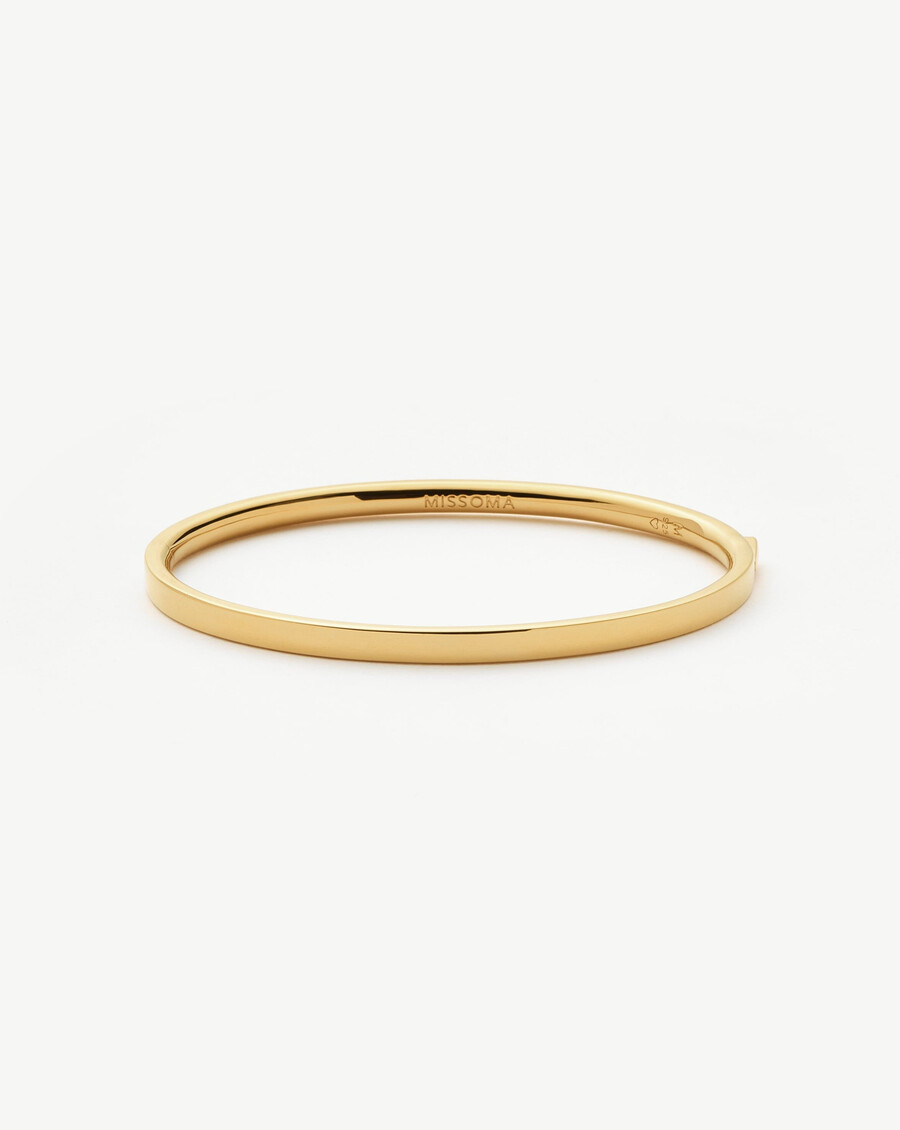 klassisches scharnierarmband – gold