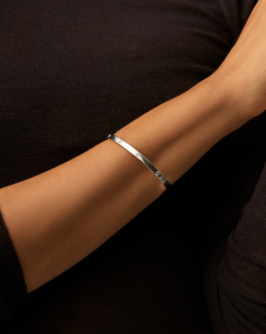 interstellar klapparmband – sterlingsilberzirkonia