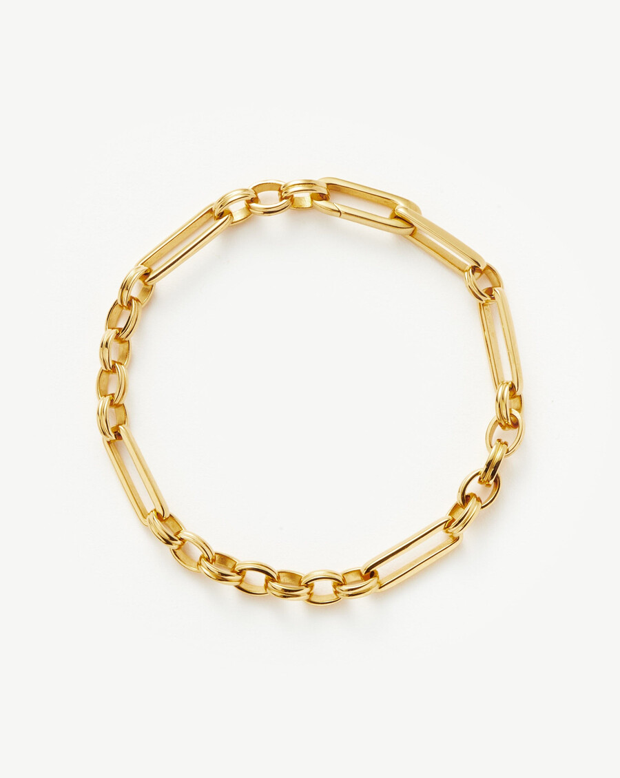axiom kettenarmband - 18 karat vergoldet