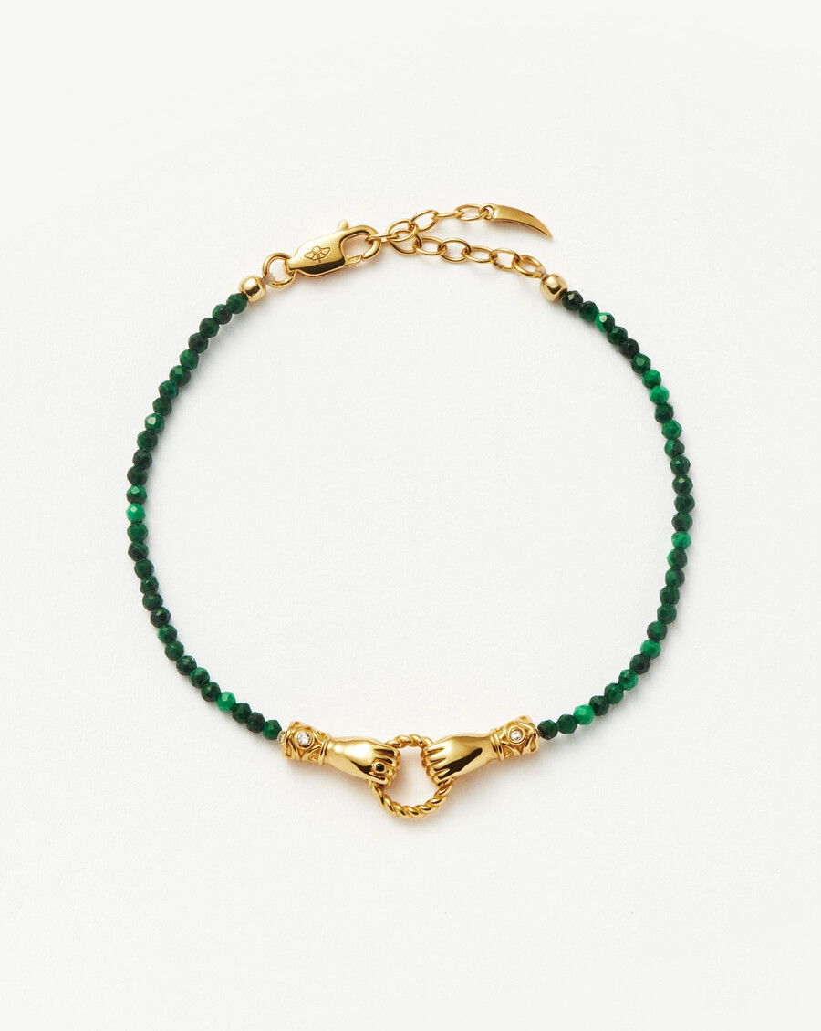 harris reed in good hands mini-malachit-perlenarmband