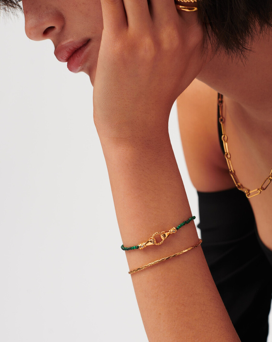harris reed in good hands mini-malachit-perlenarmband