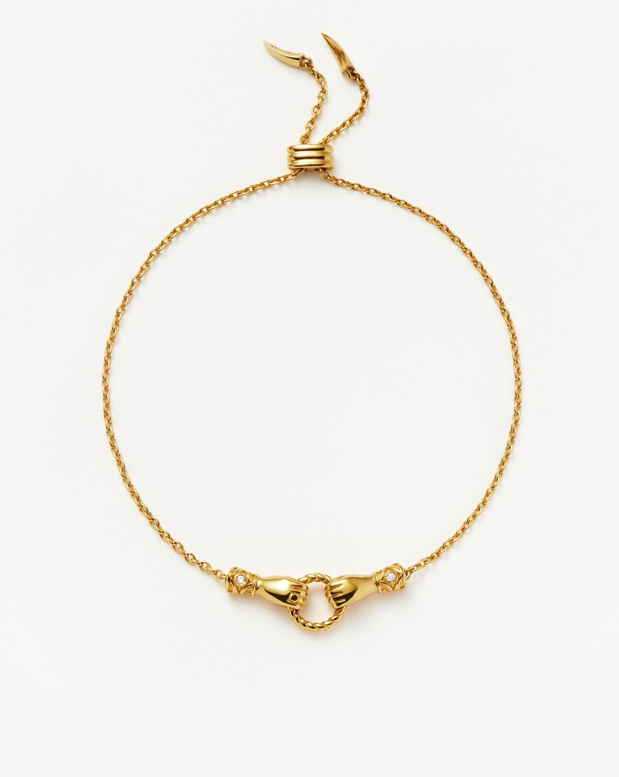 harris reed in good hands slider armband - gold