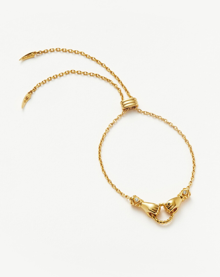 harris reed in good hands slider armband - gold