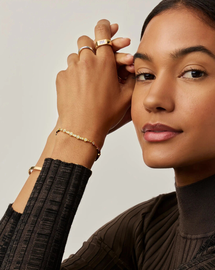 lucy williams tennisarmband – 18 karat gold vermeil