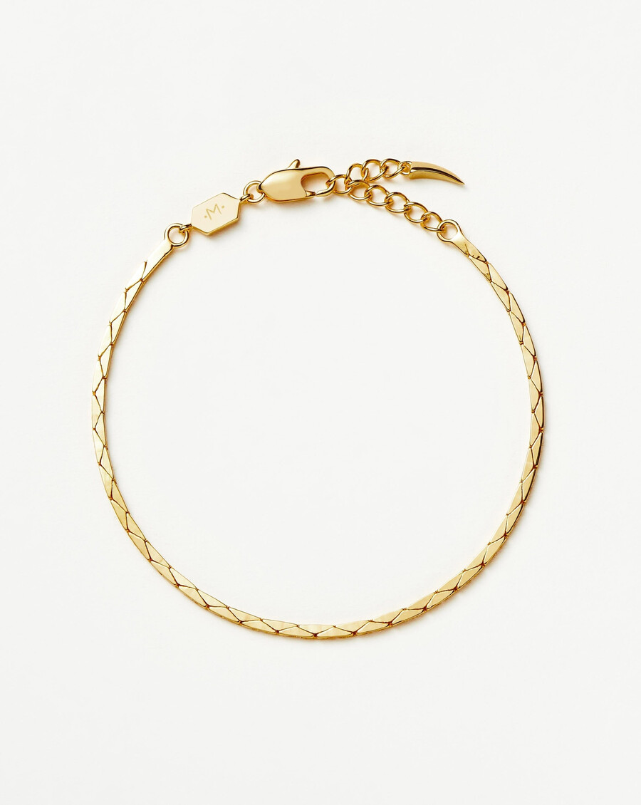 lucy williams cobra schlangenarmband - gold