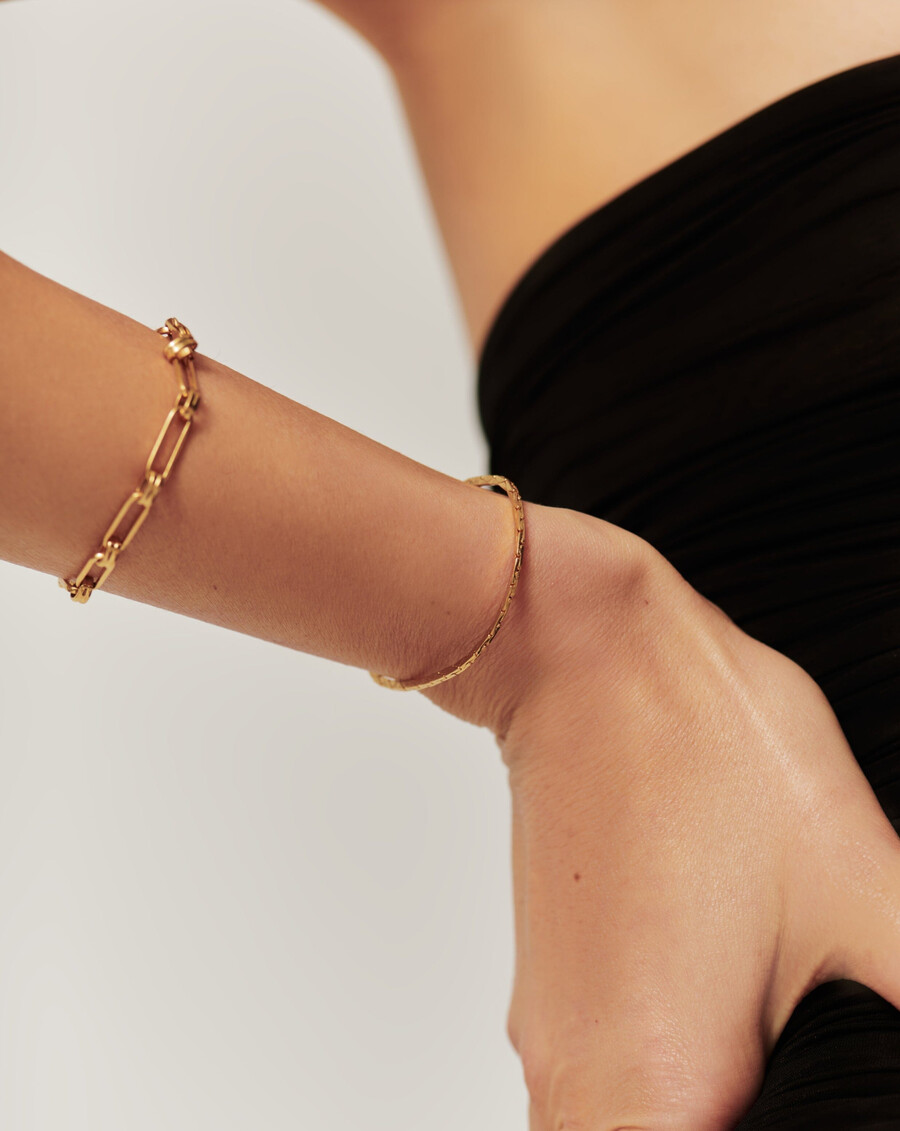lucy williams cobra schlangenarmband - gold
