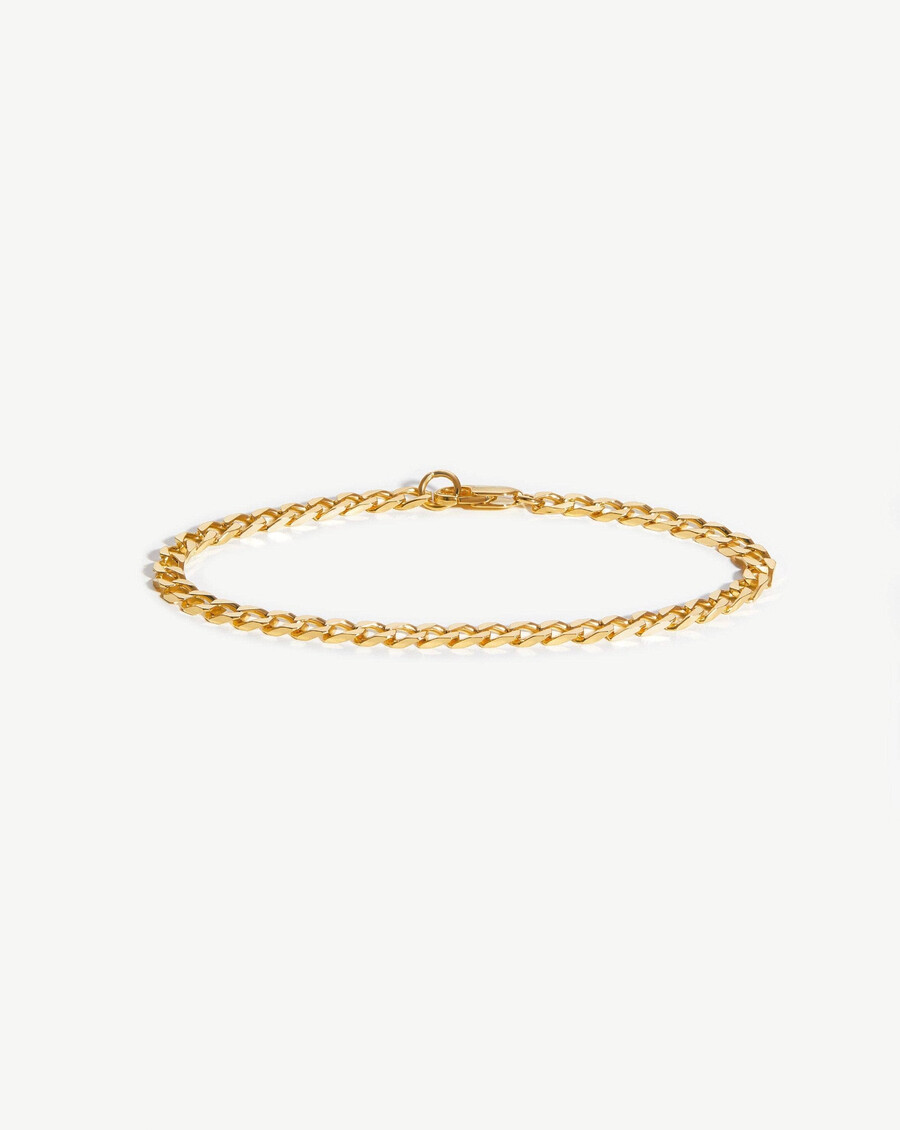 lucy williams armband mit flacher panzerkette