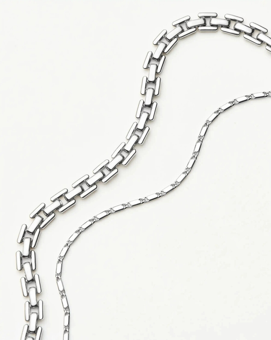 lucy williams horizon zeitmesser armband-set – silber