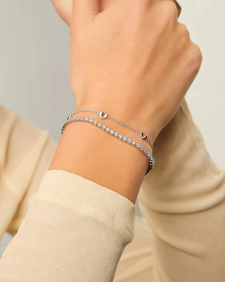 molten heart mini charm armband