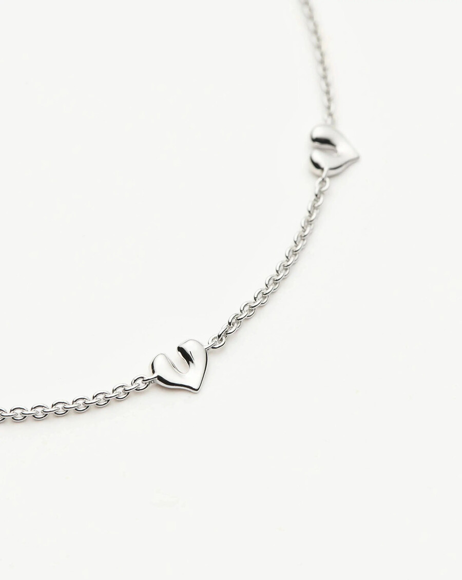 molten heart mini charm armband