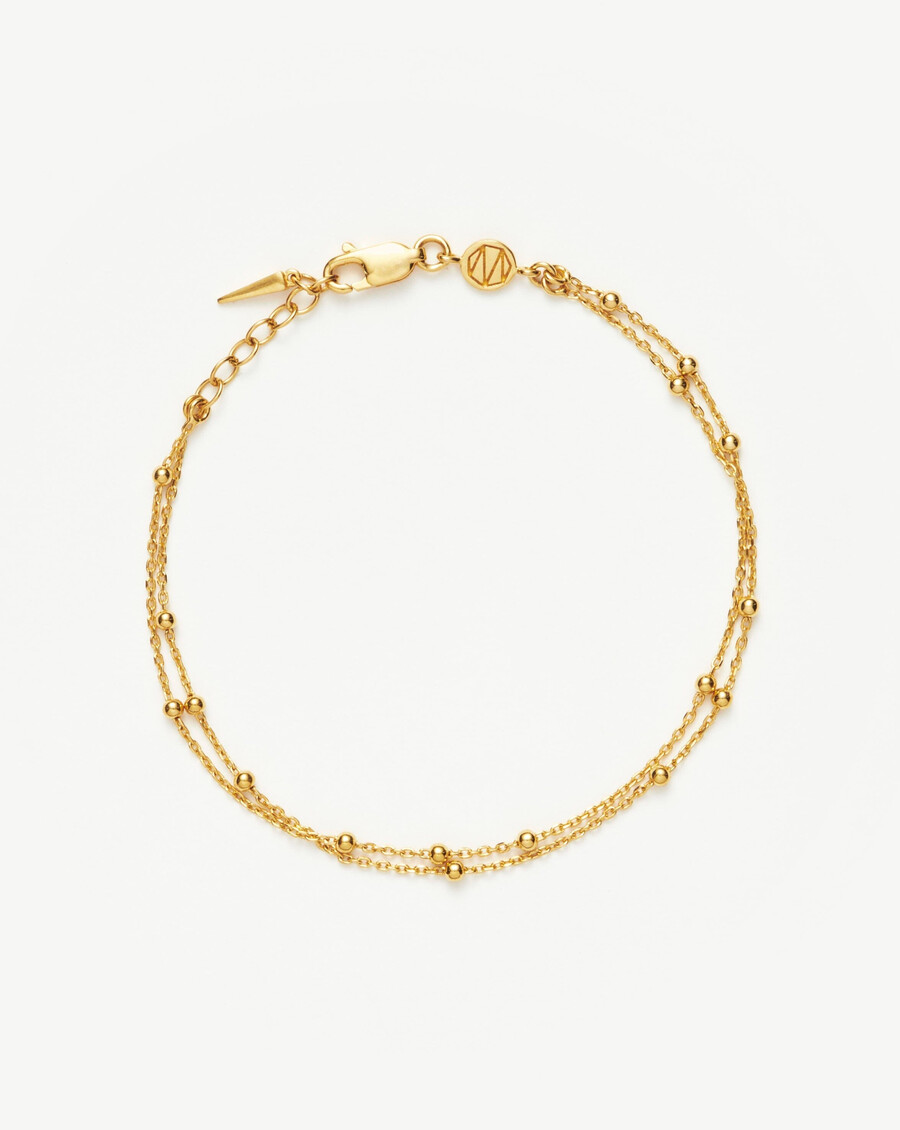 doppelkettenarmband – gold