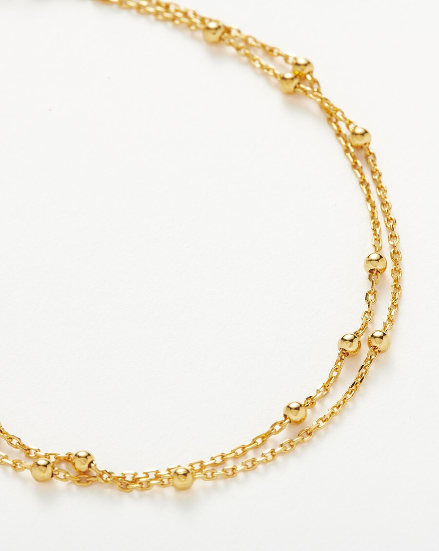 doppelkettenarmband – gold
