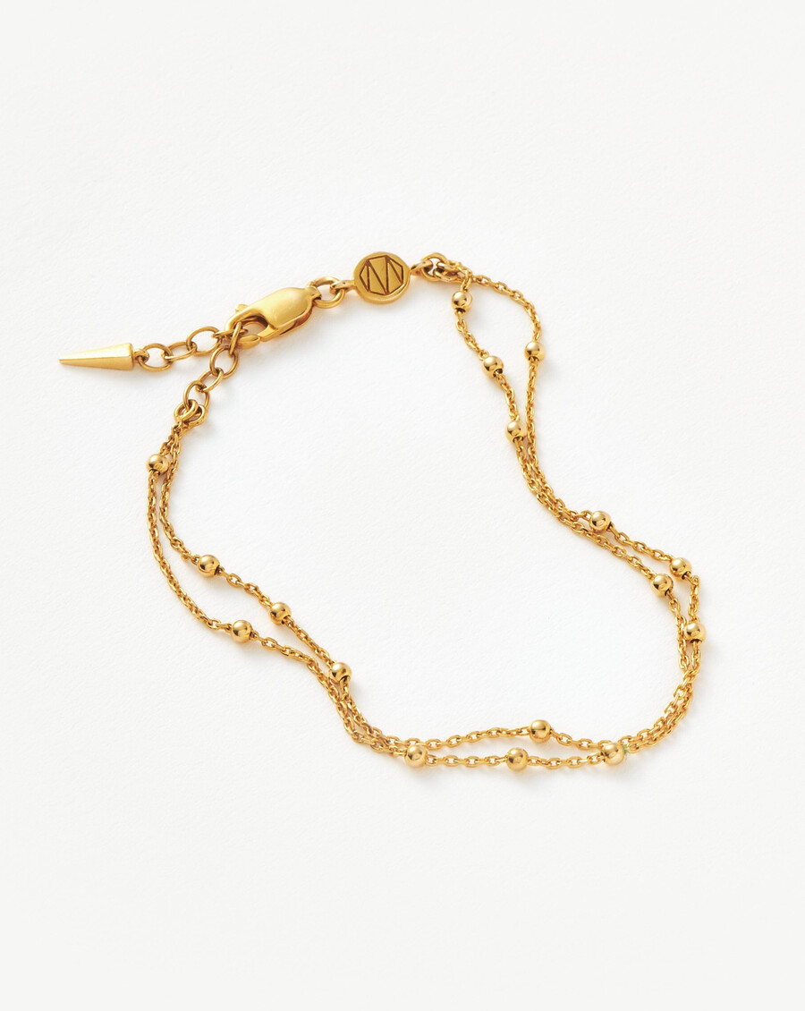 doppelkettenarmband – gold