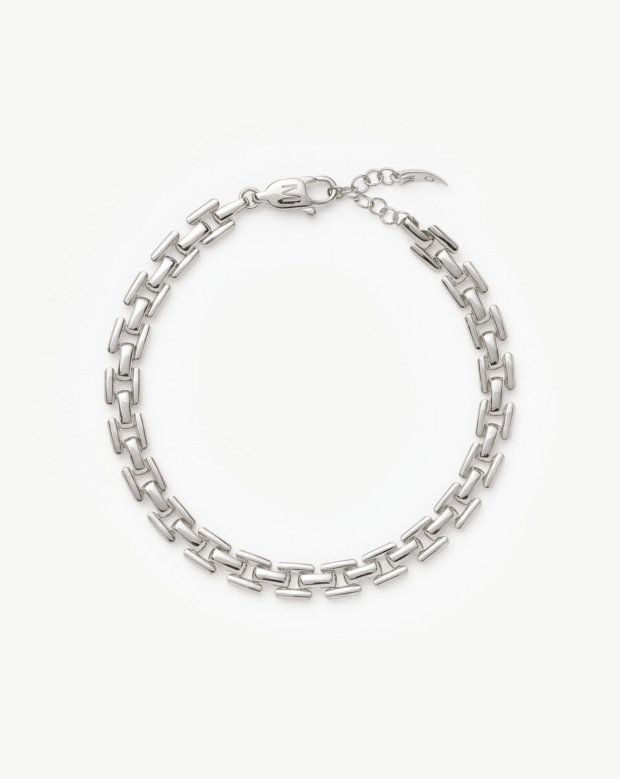 zeitmesser-gliederarmband – silber