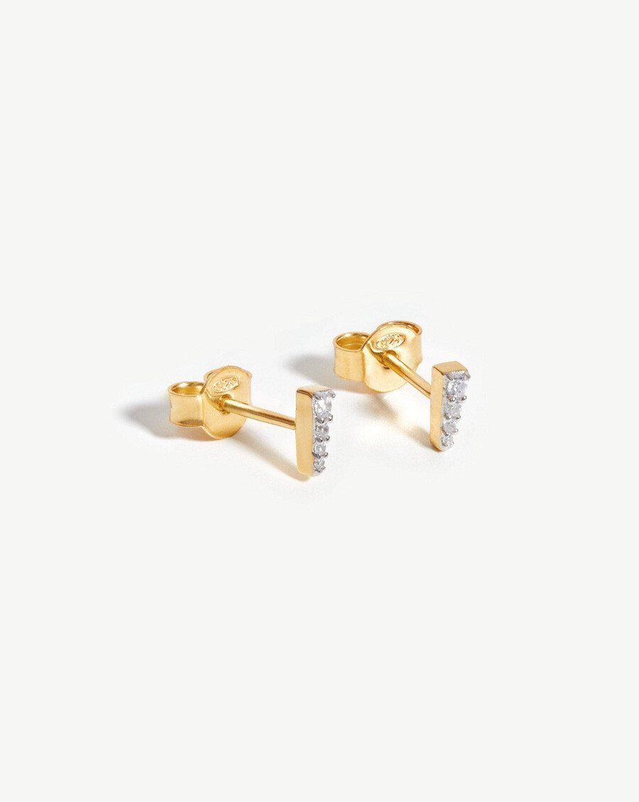 himmlische pavé-spike-ohrstecker