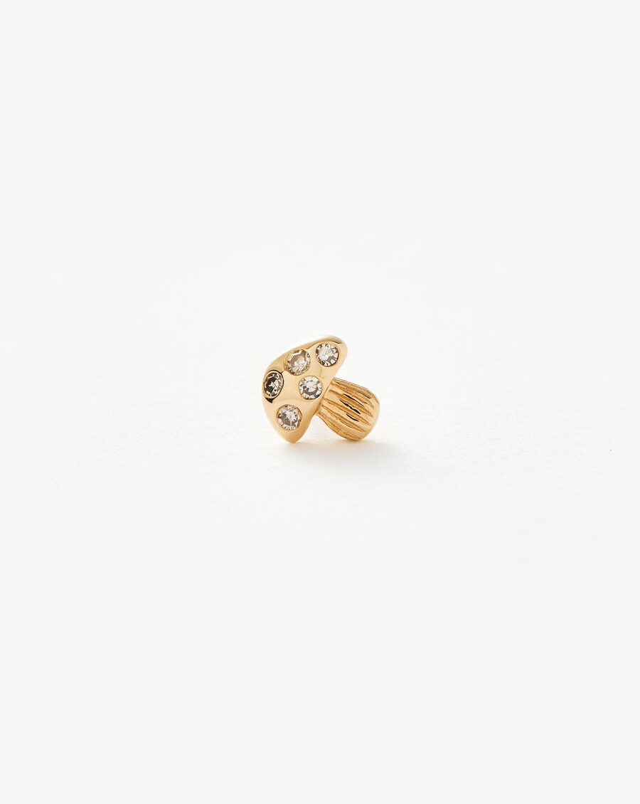 feiner diamant-pilz-ohrstecker