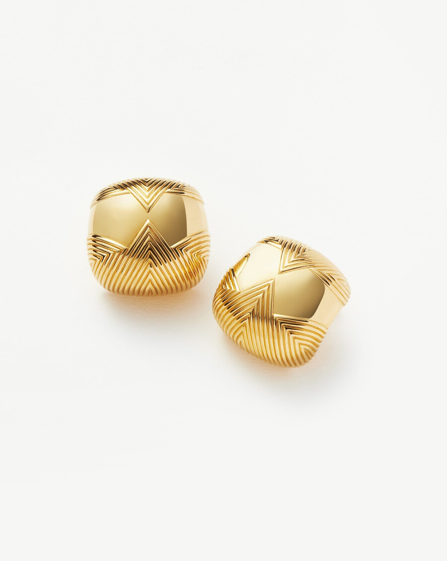 hera oversized dome ridge ohrstecker