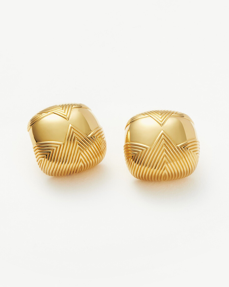 hera oversized dome ridge ohrstecker