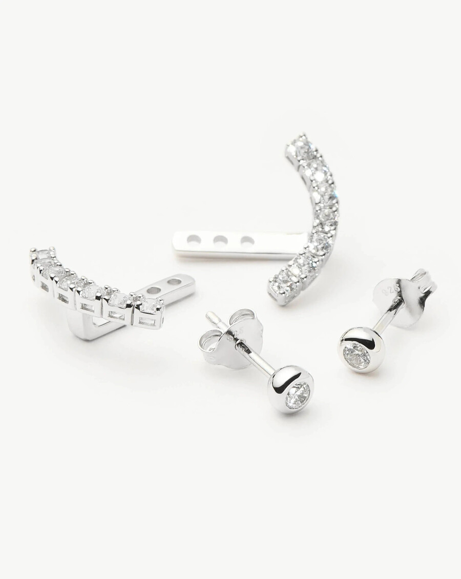 tennis ear jacket ohrstecker aus sterlingsilber – missoma us