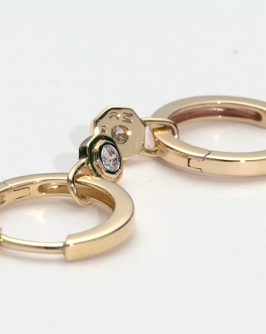 lucy williams 14k massivgold diamant-huggies