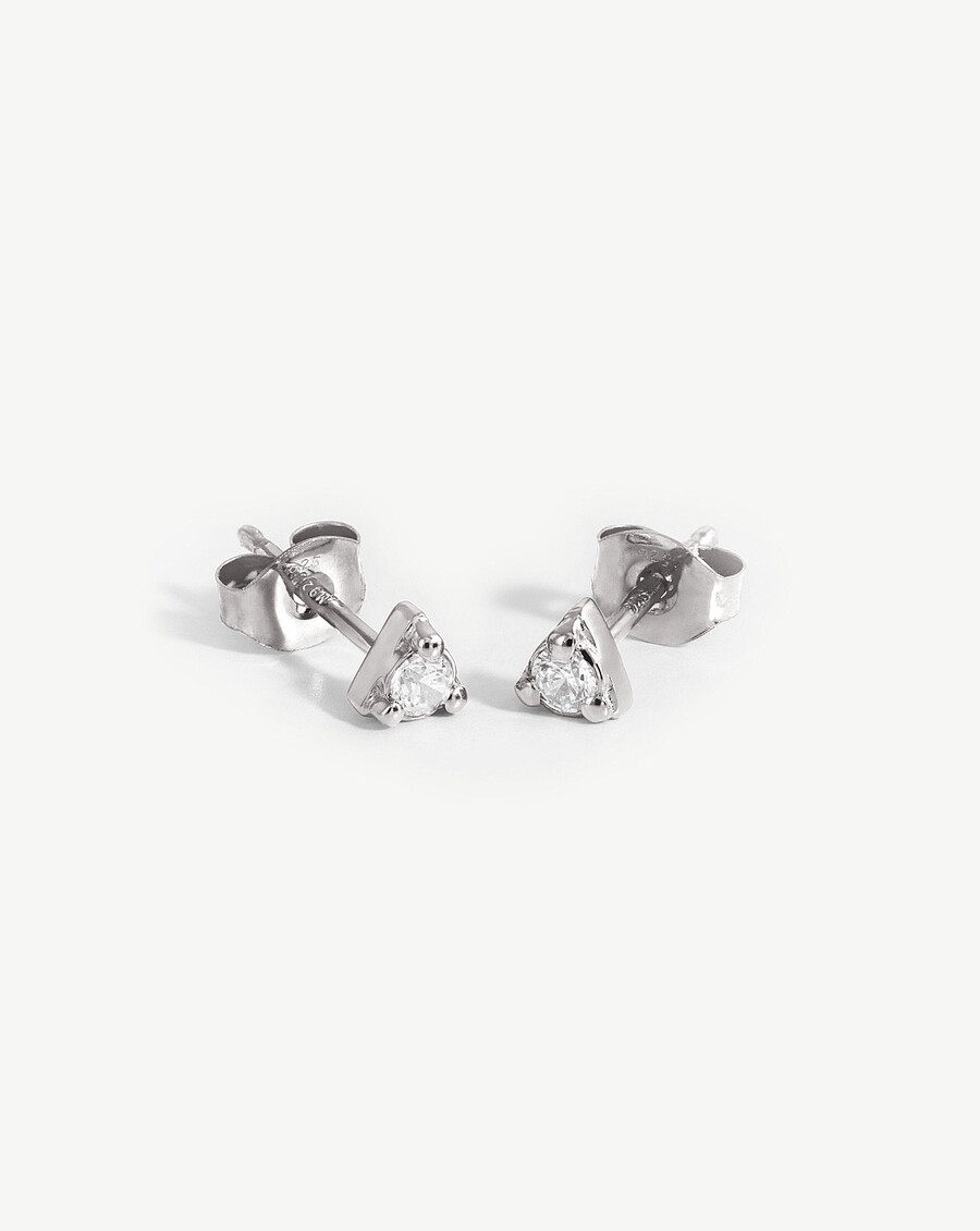 prismen-ohrstecker – sterlingsilberzirkonia