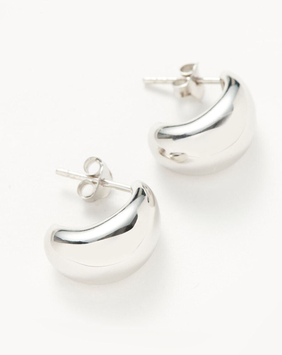 savi dome mini-creolen aus silber