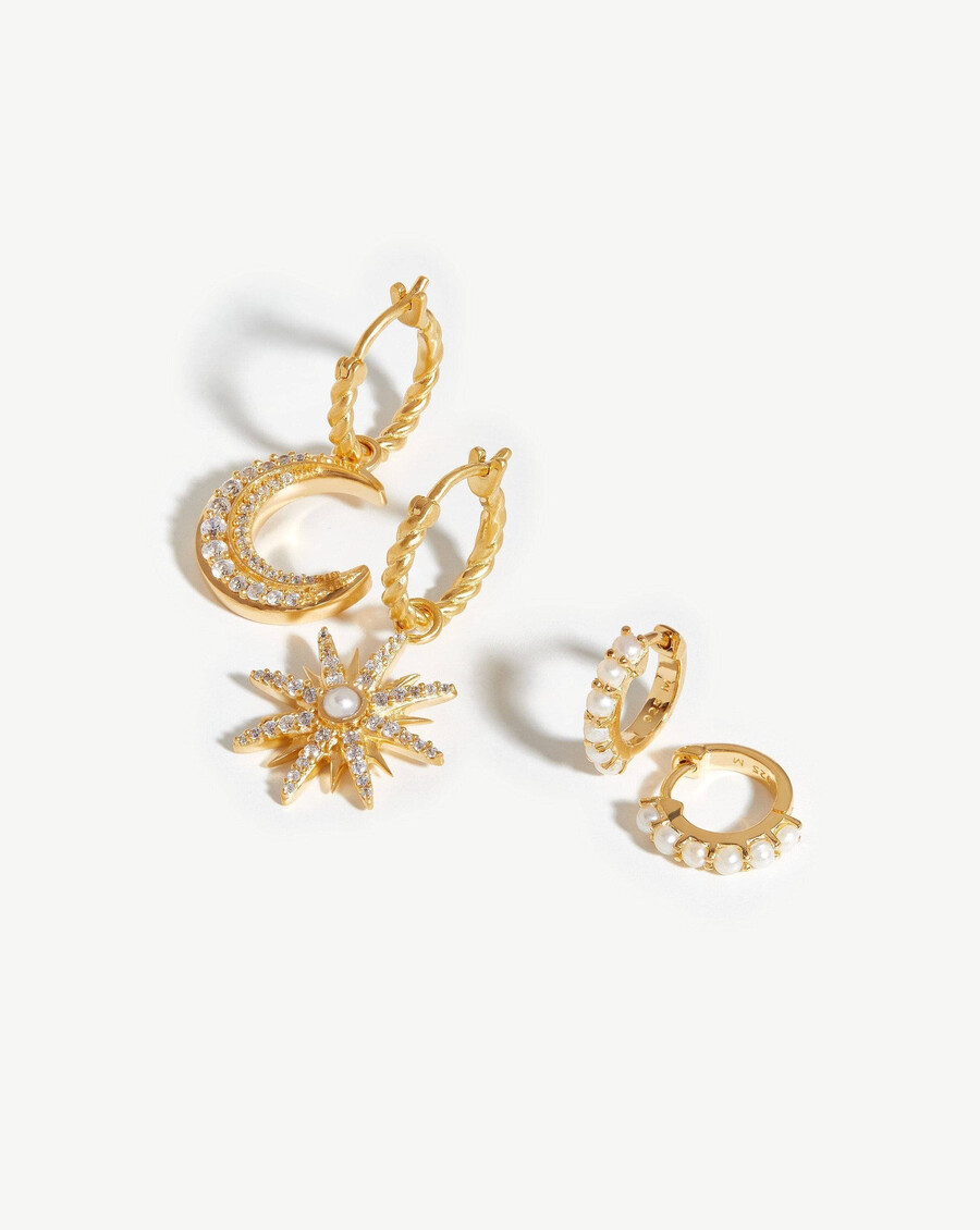 harris reed moonlight pearl ohrring-set