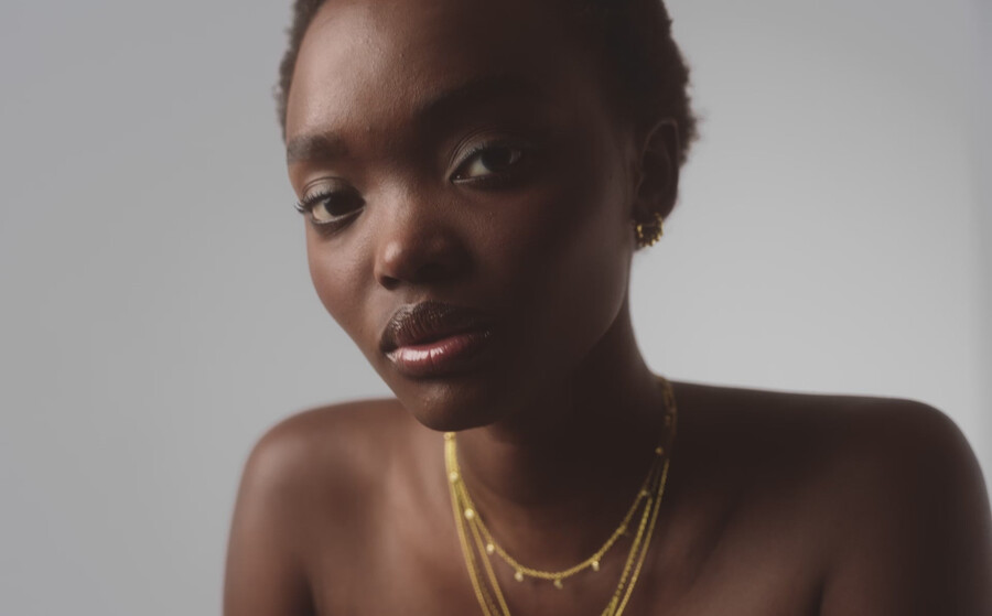 interstellar drop gold choker