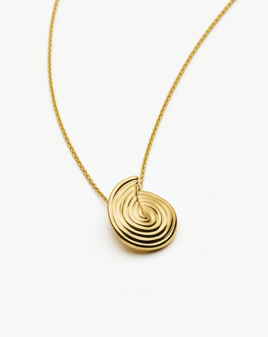 spiral mini anhänger halskette