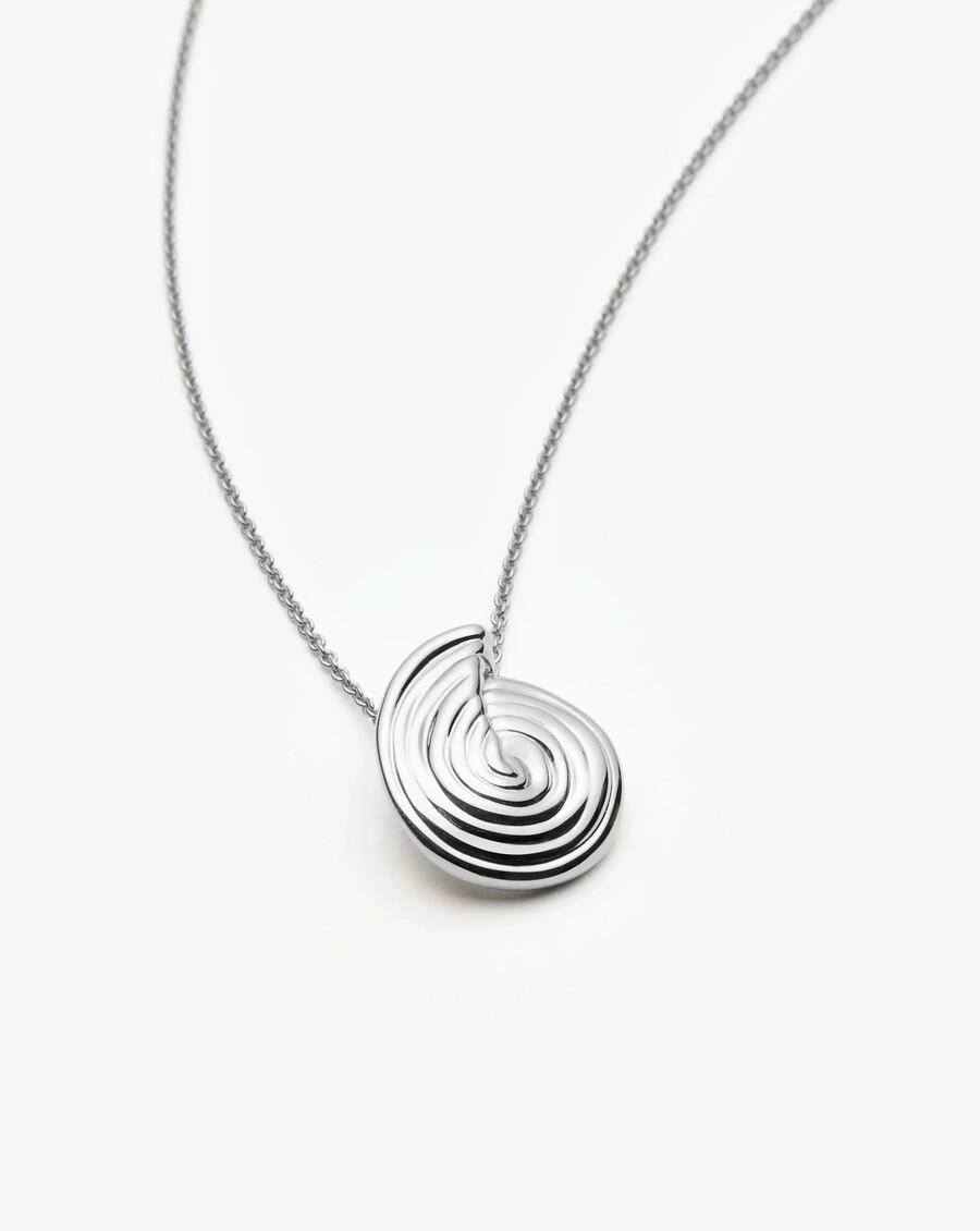 spiral mini anhänger halskette