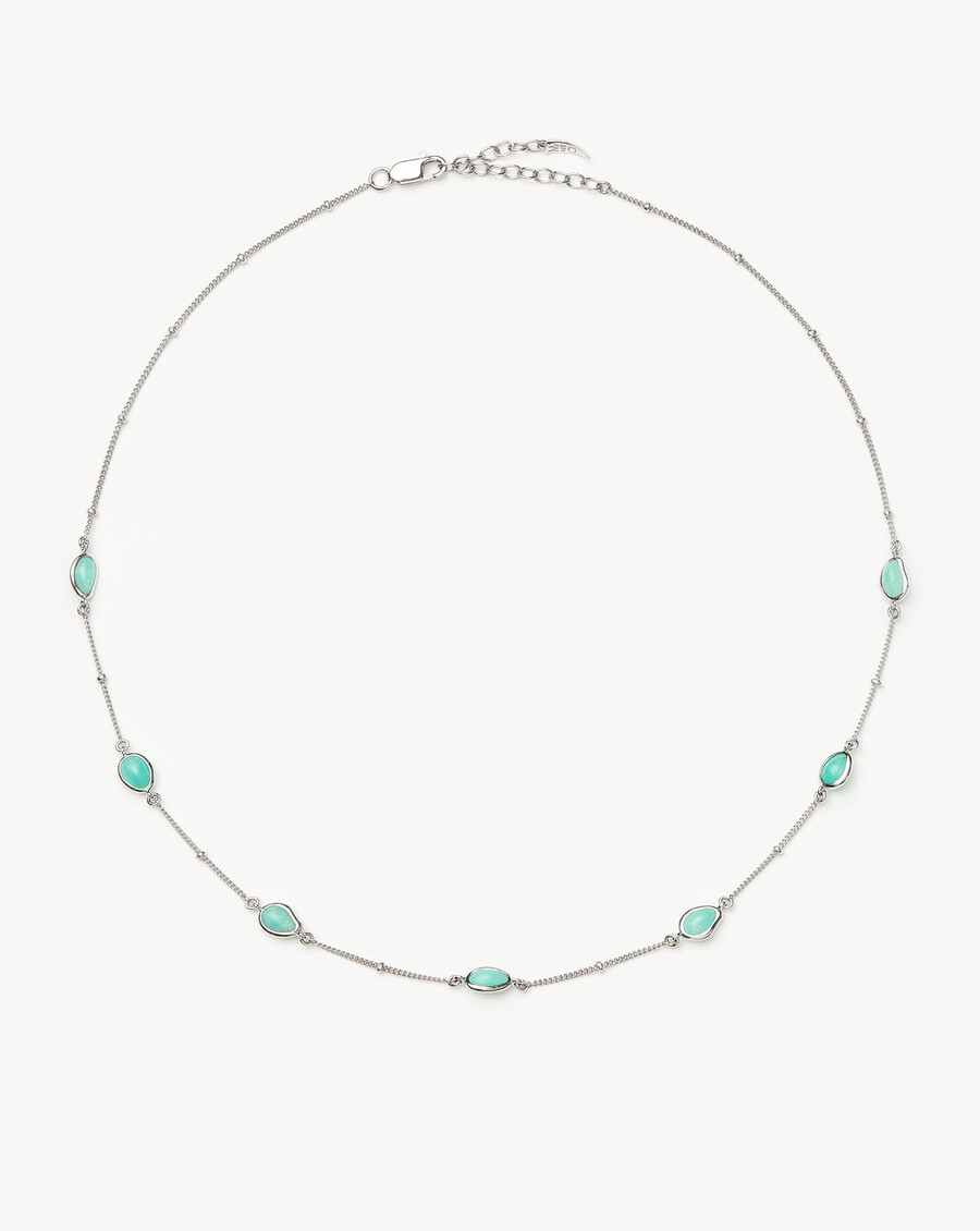 magma-edelstein-charm silber-choker