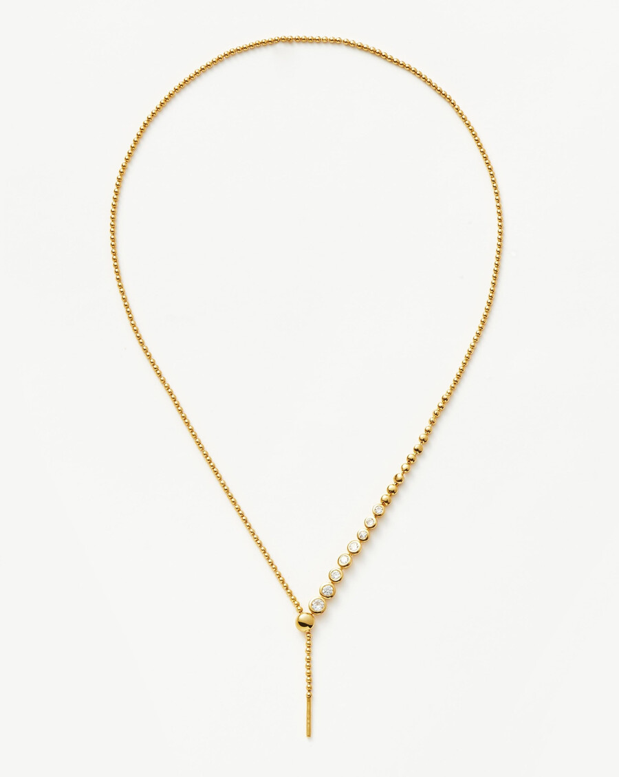 perlen- und stein-schieber-lariat-goldkette