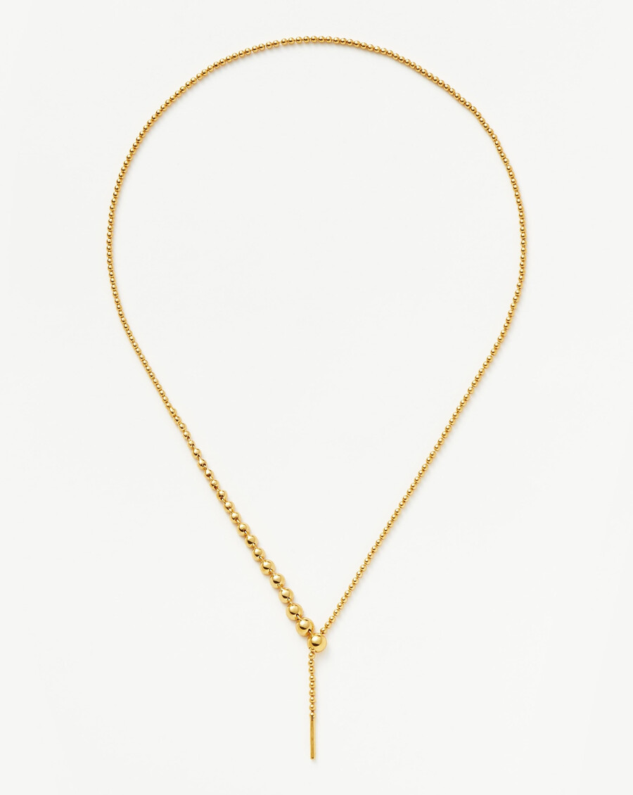 perlen- und stein-schieber-lariat-goldkette