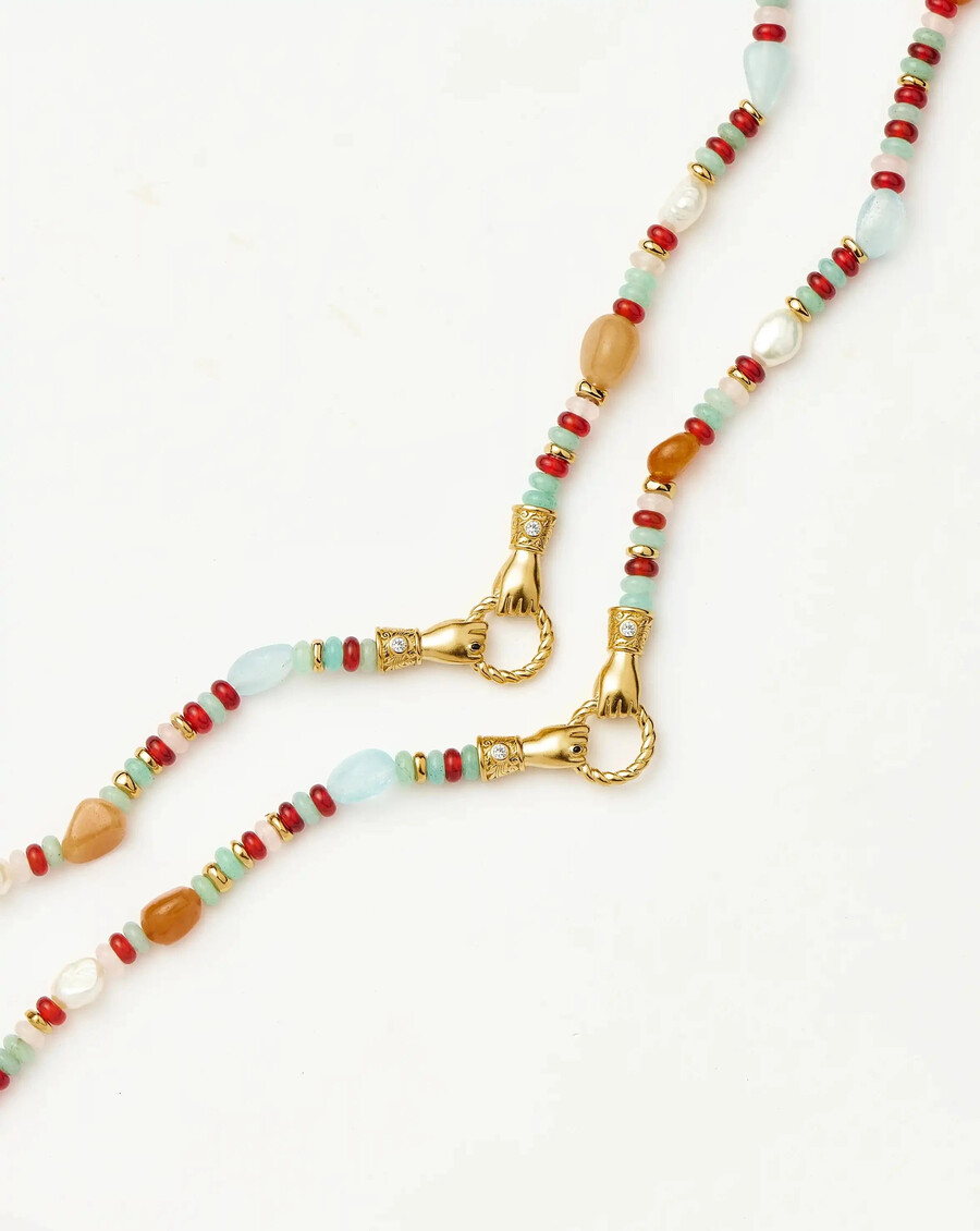 harris reed in good hands perlen-edelstein-goldkette