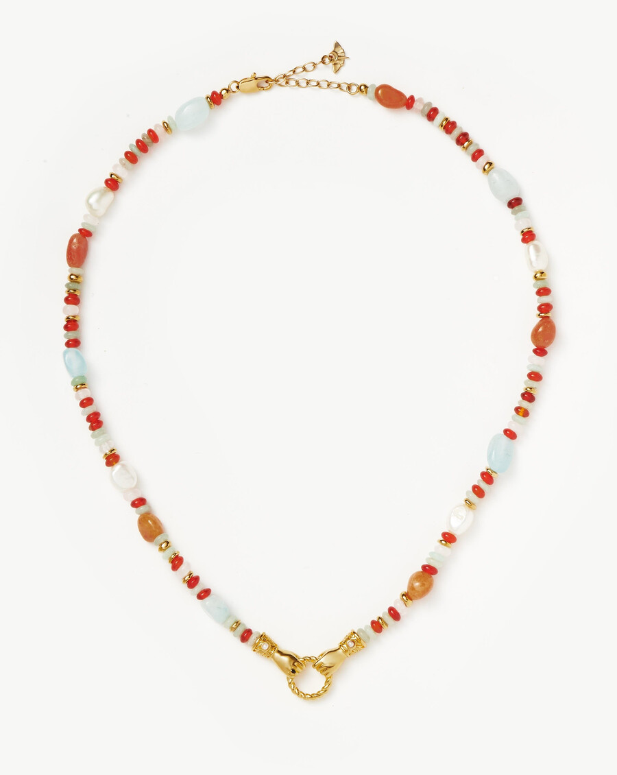 harris reed in good hands perlen-edelstein-goldkette