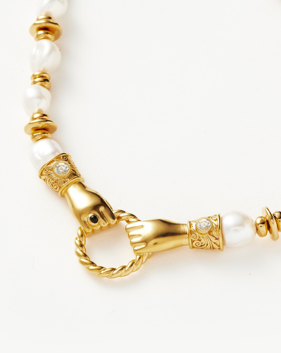 harris reed in good hands grobe perlenkette mit edelsteinen