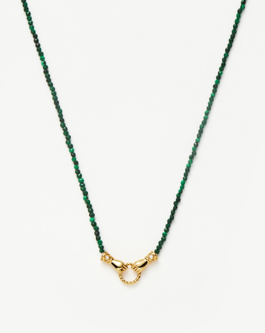 harris reed in good hands mini-perlen-edelstein-goldkette