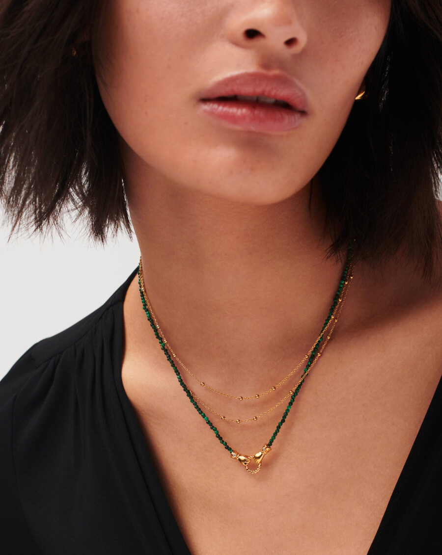 harris reed in good hands mini-perlen-edelstein-goldkette