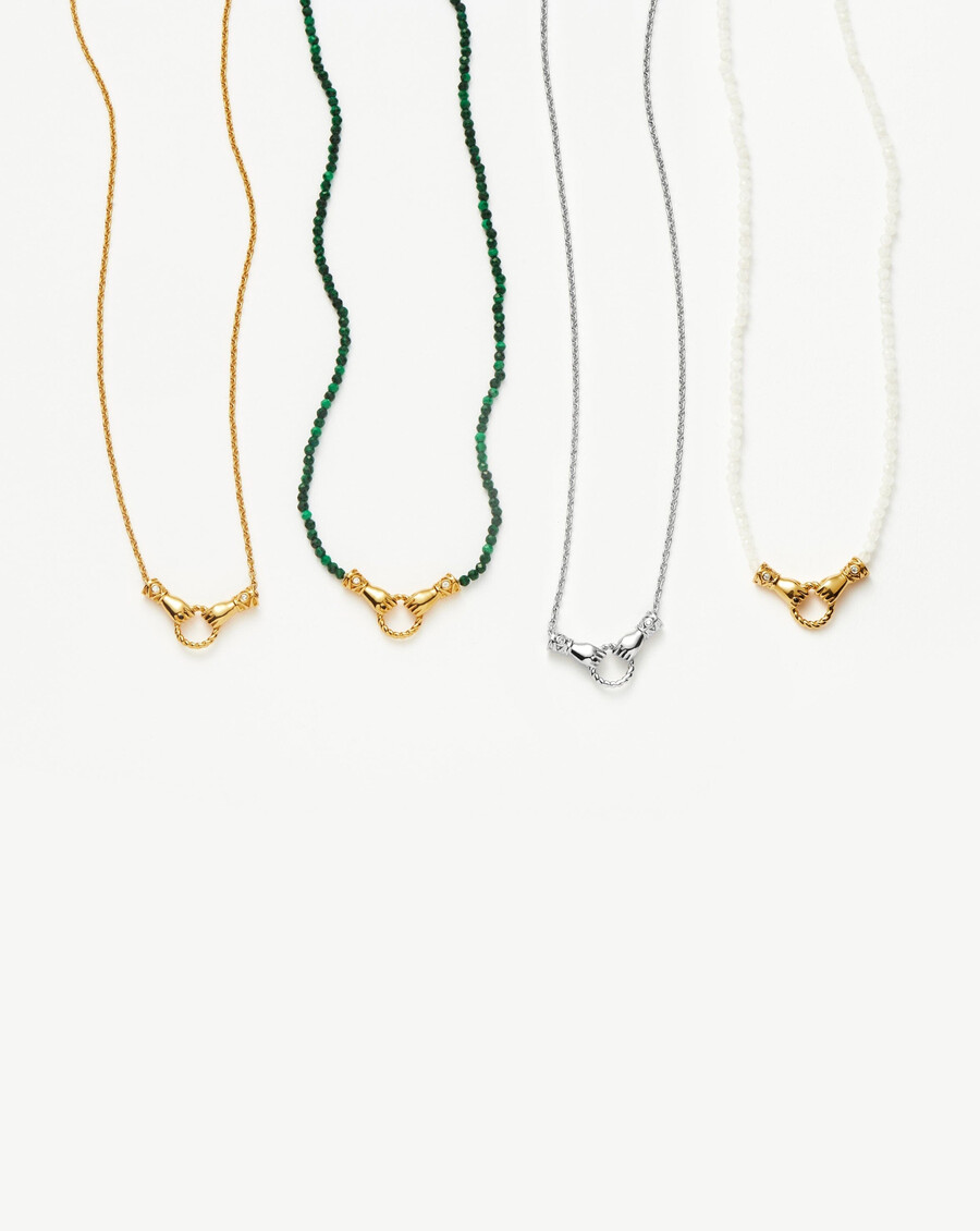 harris reed in good hands mini-perlen-edelstein-goldkette