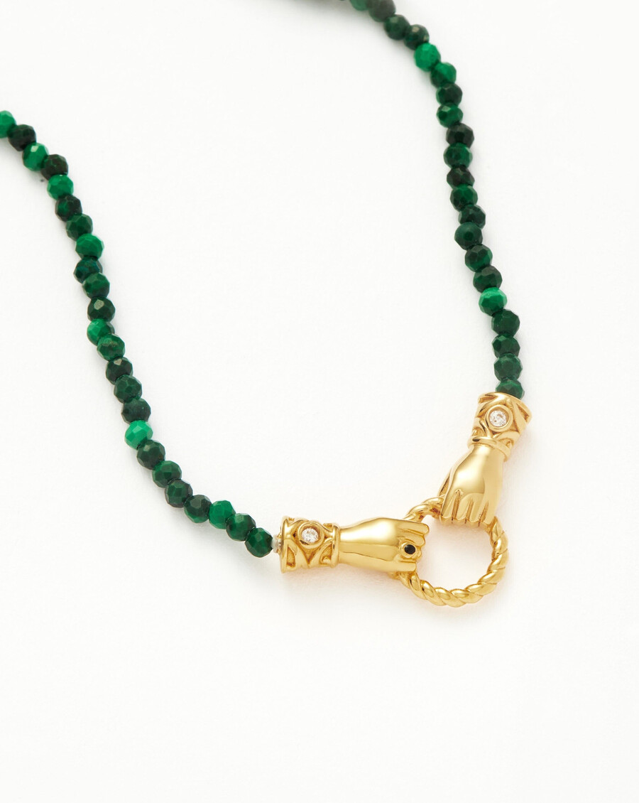 harris reed in good hands mini-perlen-edelstein-goldkette