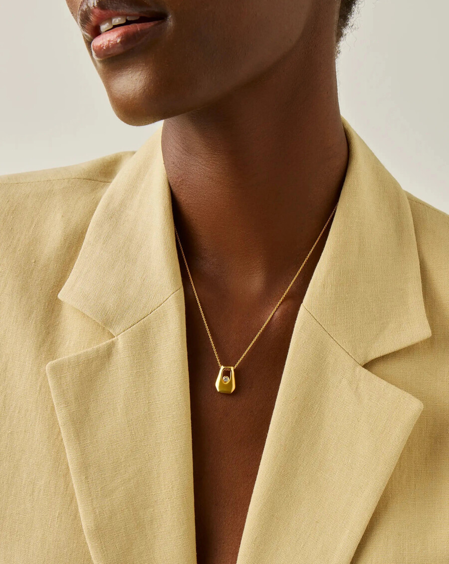 lucy williams arco anhänger-halskette – gold