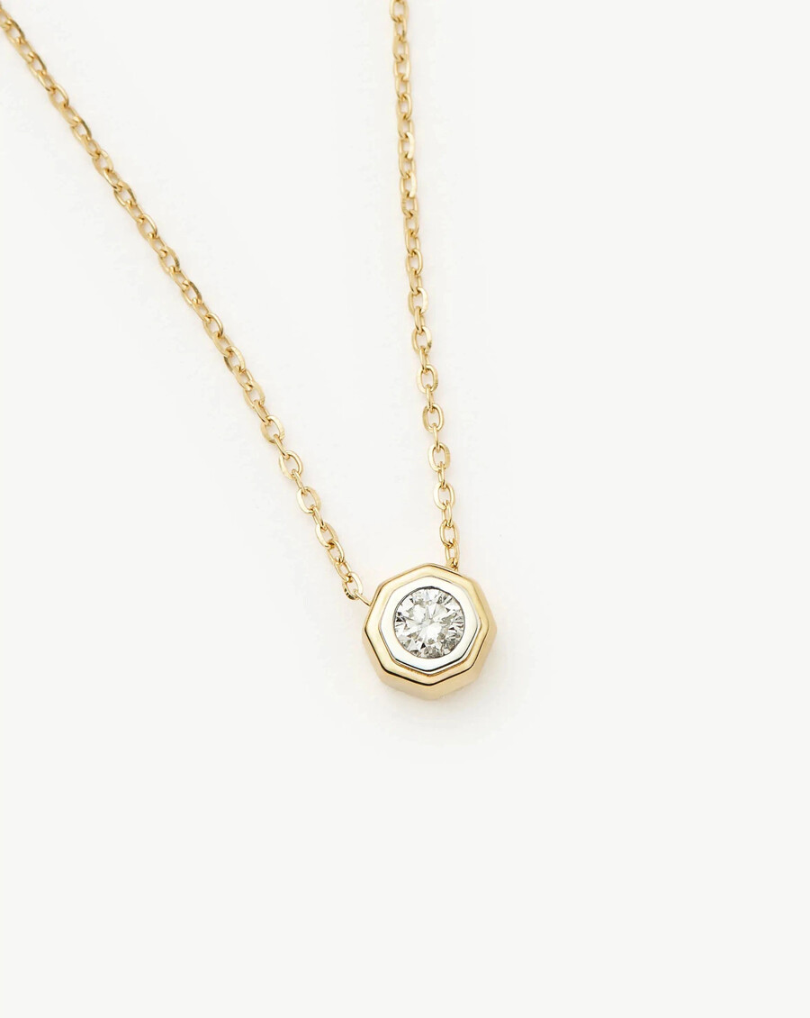 lucy williams halskette mit feinem diamantanhänger