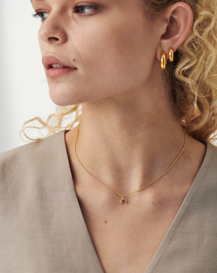 lucy williams tiny horn necklace